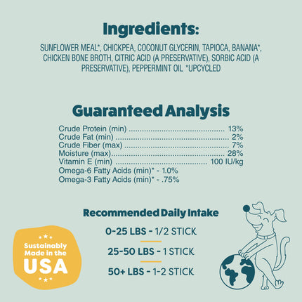 Banana Bone-anza Dental Sticks Dog Treats