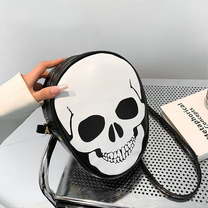 Halloween Skull Shoulder Bag Personality Funny Messenger Bag Kids