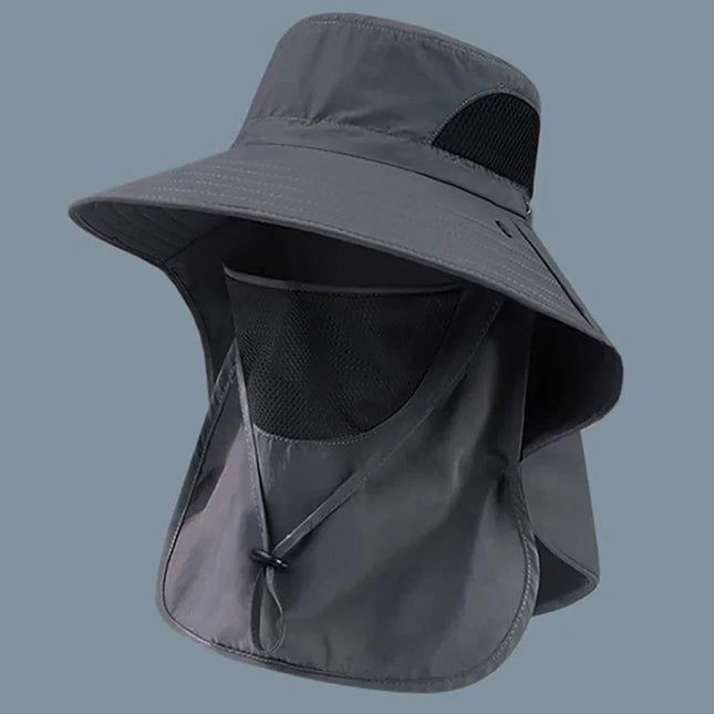1Set Summer Sun Hats Neck Flap Fisherman Hat UV Protection Outdoor Hunting Fishing Cap For Hiking Camping Visor Bucket Hat
