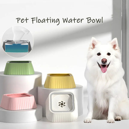 Pets Dog Cat Bowl Floating Bowl Water Drinker Not Wet Mouth Splash