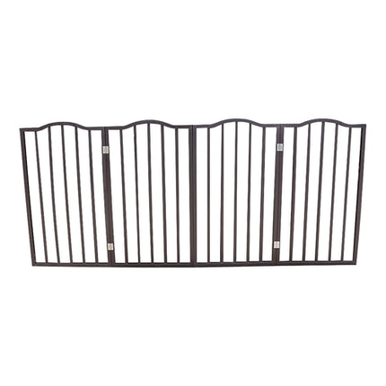 Arc Wooden Freestanding Folding Pet Gate - Dog Gate for Doorways,