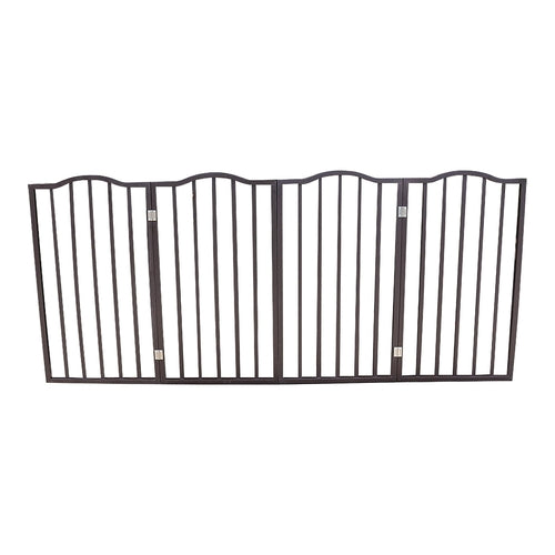 Arc Wooden Freestanding Folding Pet Gate - Dog Gate for Doorways,