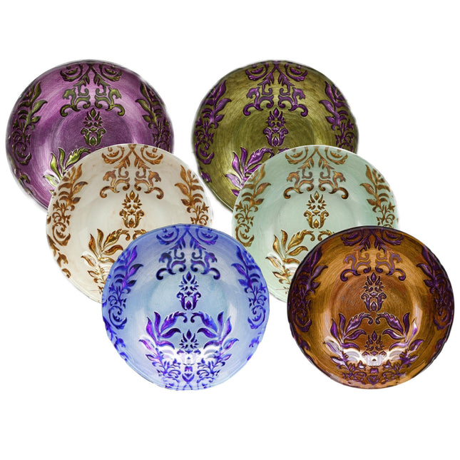 Set/4 Damask 7.5" Bowls