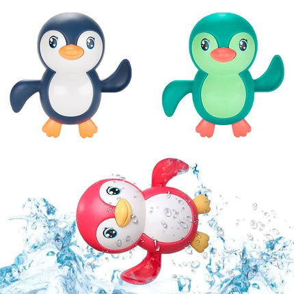 Plastic Floating Penguin Bathtub Toy【Penguin 3 Pcs】