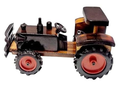House Craft - Handmade Wooden Movable Tractor Toy for Kids, Mango