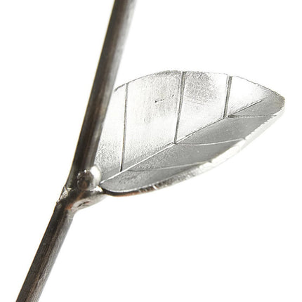 Half Dozen Metal Roses, Six Metal Roses, Welded Metal Rose Sculptures,