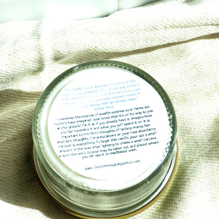 Abundance Candle / Ritual Candle / Intention Candle / Hand Poured