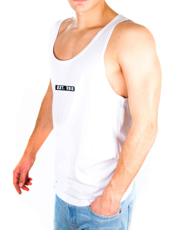 Origin embroidered Tanktop - white - Herren