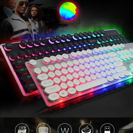 Dragon LED Backlight Gaming USB Wired Keyboard Mouse Set