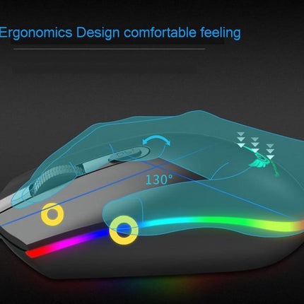 Dragon LED Backlight Gaming USB Wired Keyboard Mouse Set