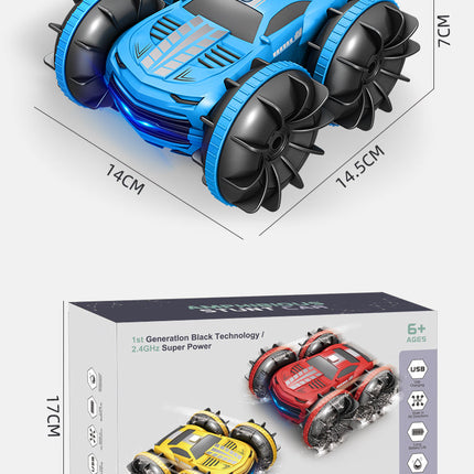 2.4GHz Dual Control Waterproof 4WD All Terrain RC Stunt Car