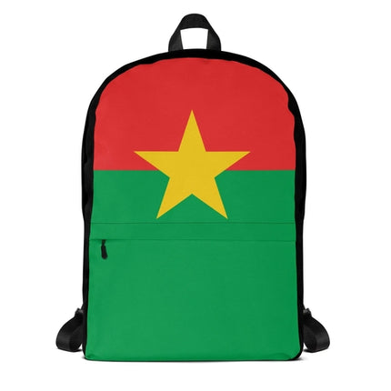 Sac à dos Drapeau du Burkina Faso – Polyester – Léger et Résistant
