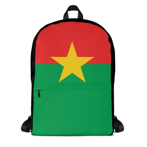 Sac à dos Drapeau du Burkina Faso – Polyester – Léger et Résistant