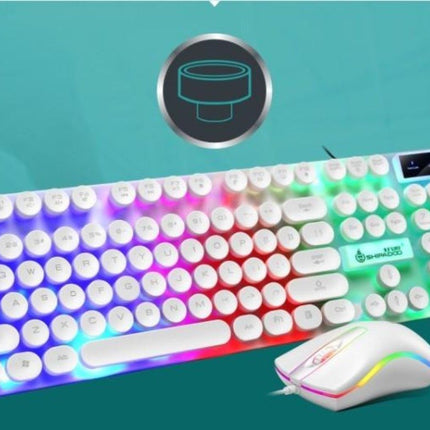 Ninja Dragons Z9i USB Wired Light Up Gaming Keyboard and Mouse Set